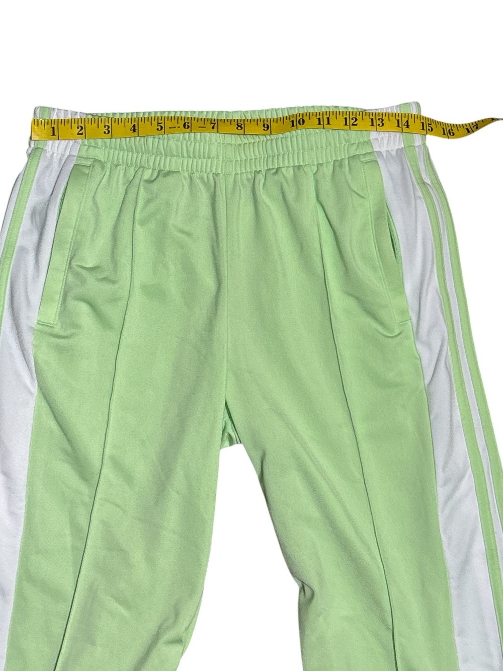 adidas adibreak Mint Green Track Pants with White Side Stripes and Logo Patch S - Picture 5 of 9